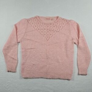 Vintage Pastel Pink Sweater Collections II Women's Size 44 (Large) Pullover Knit